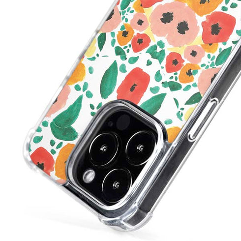Bouffants and Broken Hearts Geometric Flowers iPhone 16 Pro MagSafe Case